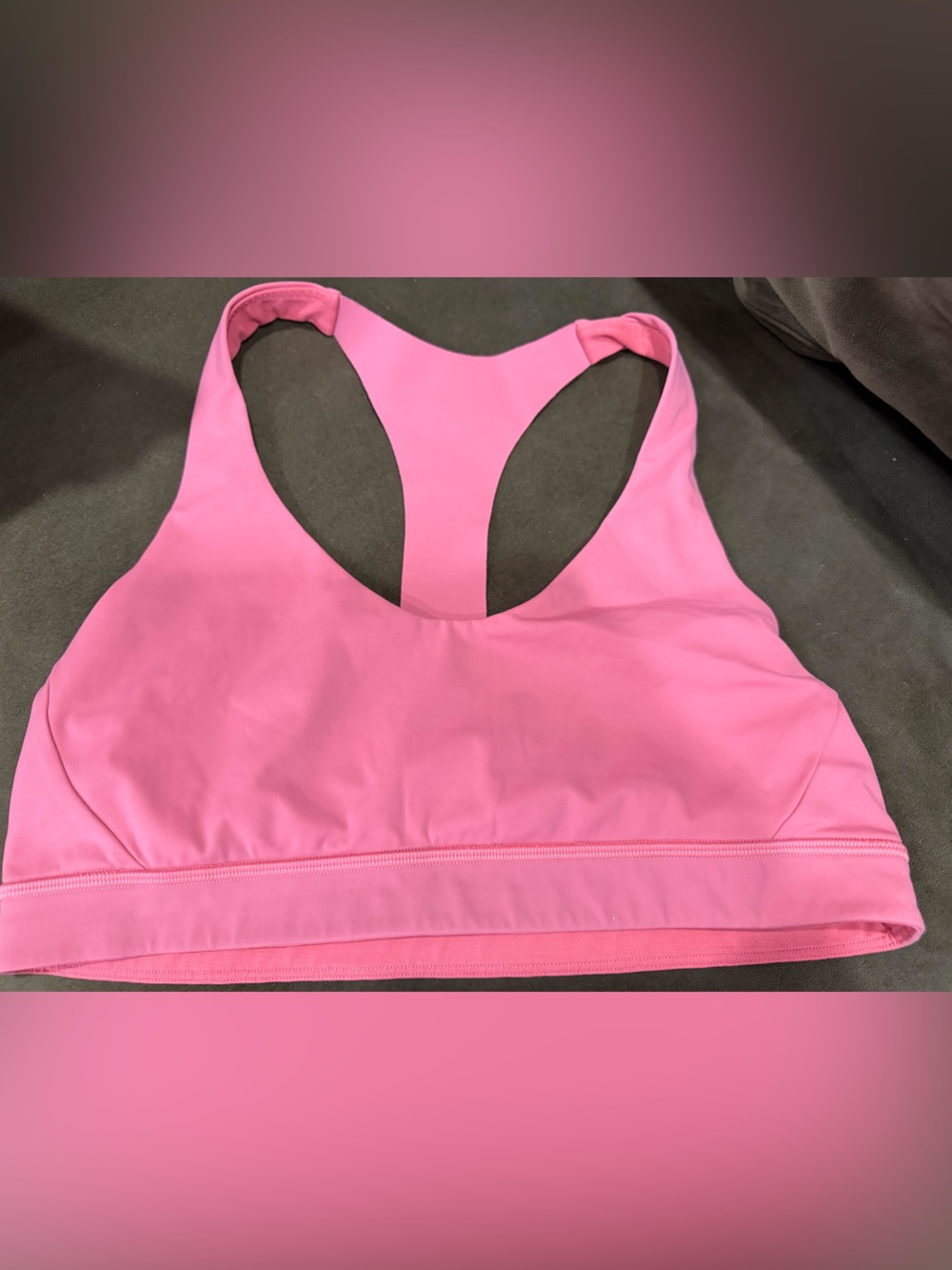 lululemon athletica Pink Racerback Sports Bra